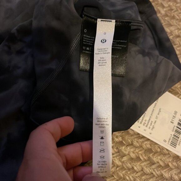 NWT lululemon align HR pant 25” diamond dye pitch graphite grey - Picture 6 of 11